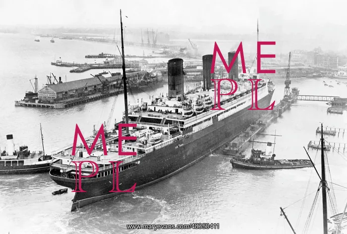: The Berengaria in the dock, 1934 : The Berengaria in the dock, 1934