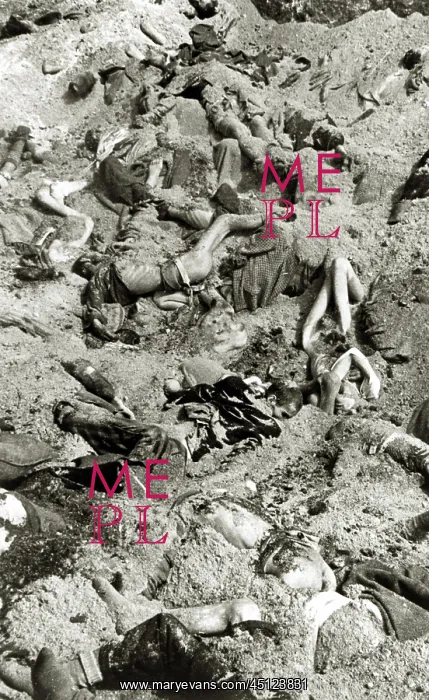 : Bergen-Belsen Concentration Camp - A mass grave : Bergen-Belsen Concentration Camp - A mass grave