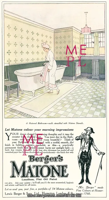 : Berger's Matone Advertisement : Berger's Matone Advertisement