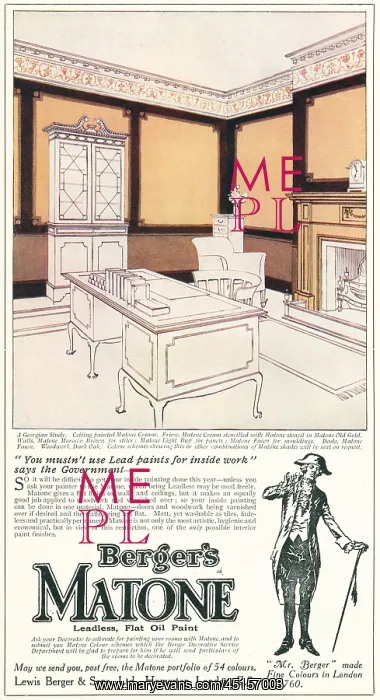 : Berger's Matone Advertisement : Berger's Matone Advertisement