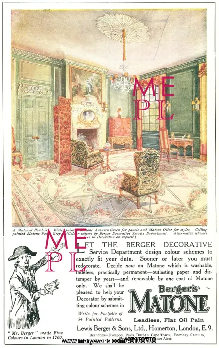 : Berger's Matone Advertisement : Berger's Matone Advertisement