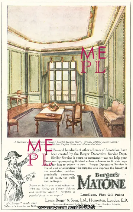 : Berger's Matone Advertisement : Berger's Matone Advertisement
