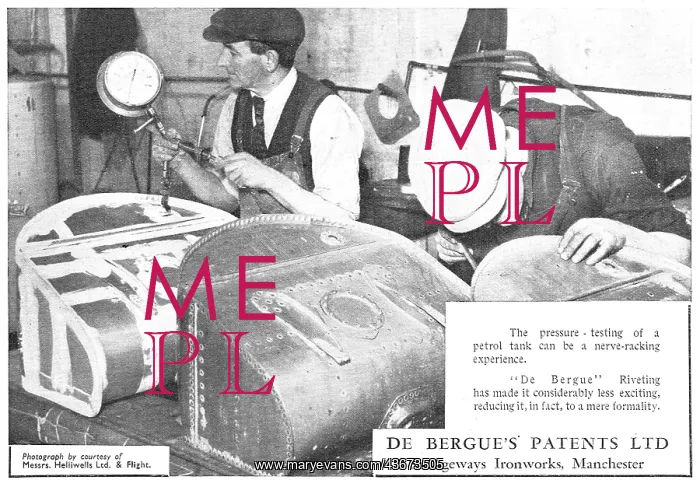 : De Bergue's Patents Riveting System : De Bergue's Patents Riveting System