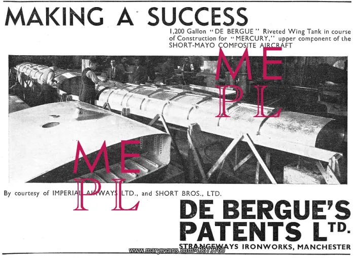 : De Bergue's Patents Riveting Process 1938 : De Bergue's Patents Riveting Process 1938