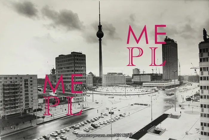 : Berlin Alexanderplatz with the TV tower. 2nd October 196 : Berlin Alexanderplatz with the TV tower. 2nd October 196