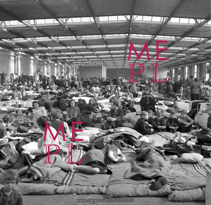 : Berlin - camp for GDR refugees 1953 : Berlin - camp for GDR refugees 1953