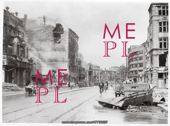 : Berlin Germany, ruins in Potsdamer Platz 1945 : Berlin Germany, ruins in Potsdamer Platz 1945