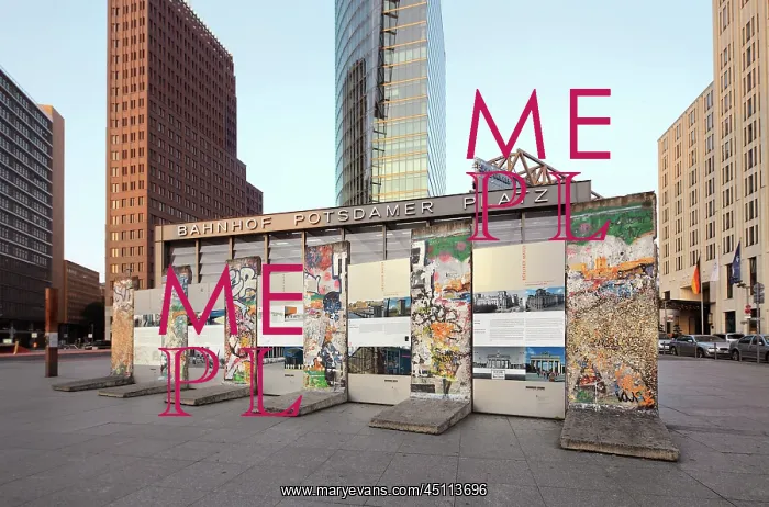 : Berlin Wall, Potsdamer Platz, Berlin, Germany : Berlin Wall, Potsdamer Platz, Berlin, Germany