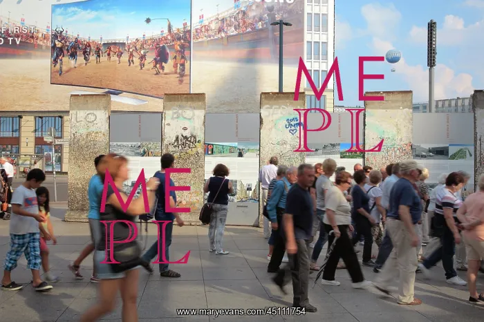 : Berlin Wall in the Potsdamerplatz, Berlin, Germany : Berlin Wall in the Potsdamerplatz, Berlin, Germany