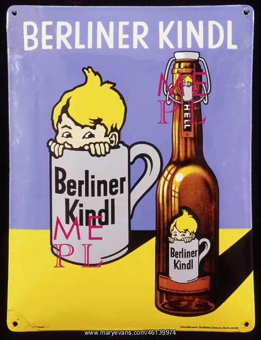 : Berliner Kindl, advertising, 1920 : Berliner Kindl, advertising, 1920