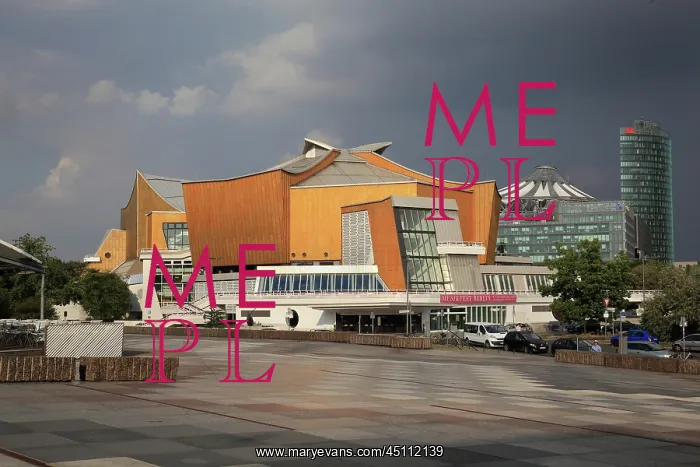 : Berliner Philharmonie concert hall, Berlin, Germany : Berliner Philharmonie concert hall, Berlin, Germany