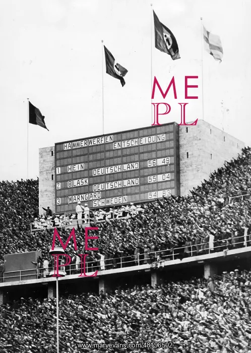 : Berlin's Olympic Stadium during the Olympic Games, 1936 : Berlin's Olympic Stadium during the Olympic Games, 1936