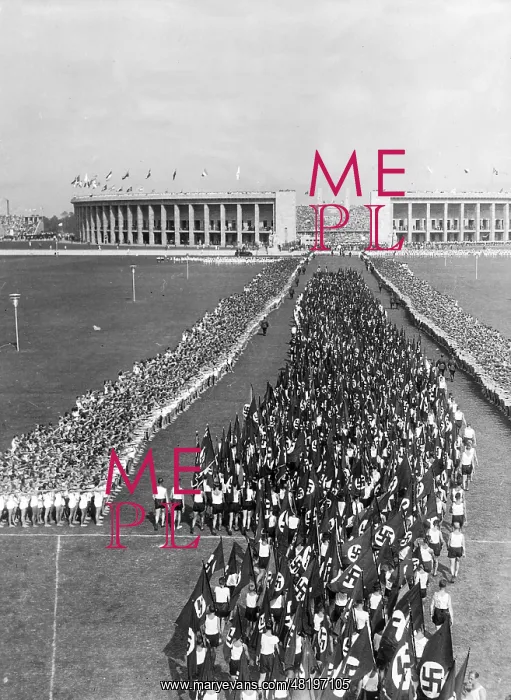 : Berlin's Olympic Stadium during the Olympic Games, 1936 : Berlin's Olympic Stadium during the Olympic Games, 1936