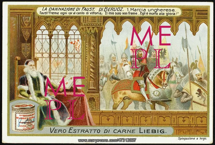 : Berlioz Faust - Liebig card : Berlioz Faust - Liebig card
