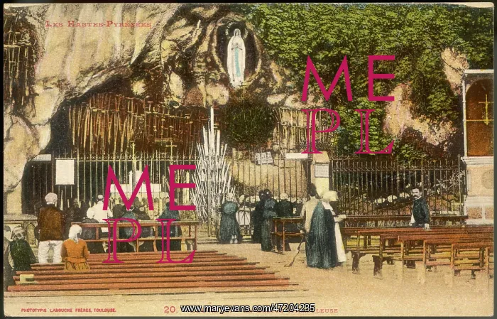 : BERNADETTE / GROTTO 1905 : BERNADETTE / GROTTO 1905