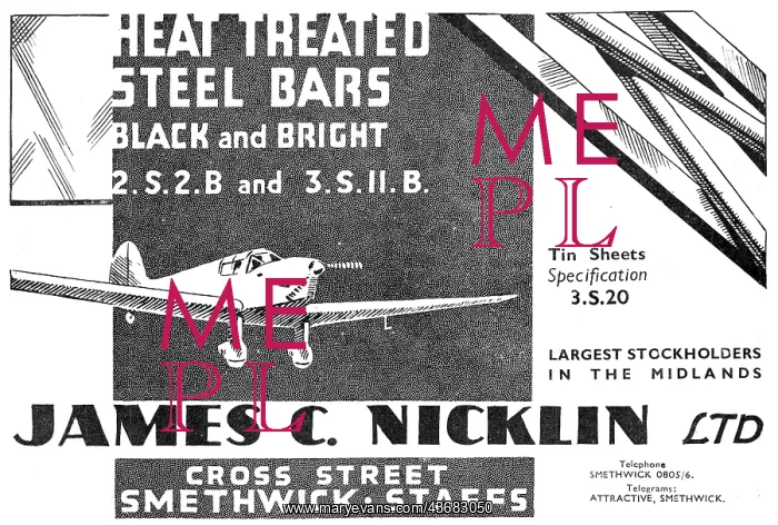: Bernard Nicklin & Co.Aircraft Steel Sheets & Bars : Bernard Nicklin & Co.Aircraft Steel Sheets & Bars