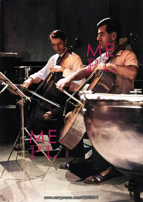 : Bernard Richards Cellist Rehearsing : Bernard Richards Cellist Rehearsing