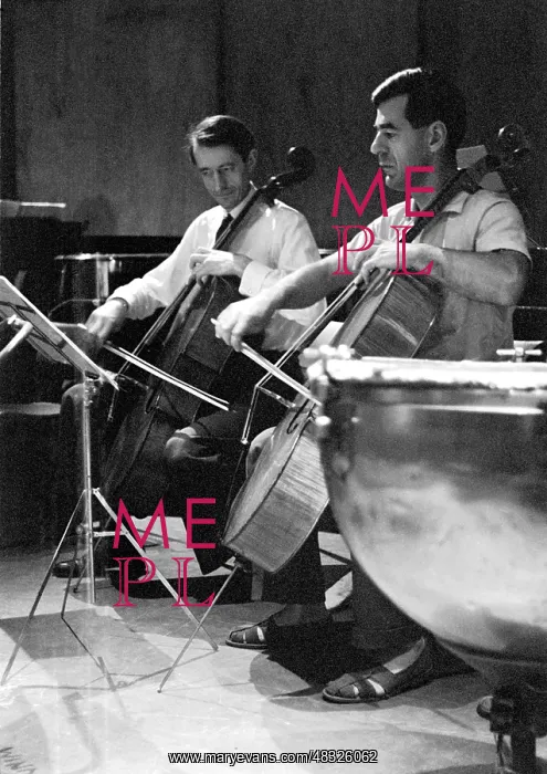 : Bernard Richards Cellist Rehearsing : Bernard Richards Cellist Rehearsing