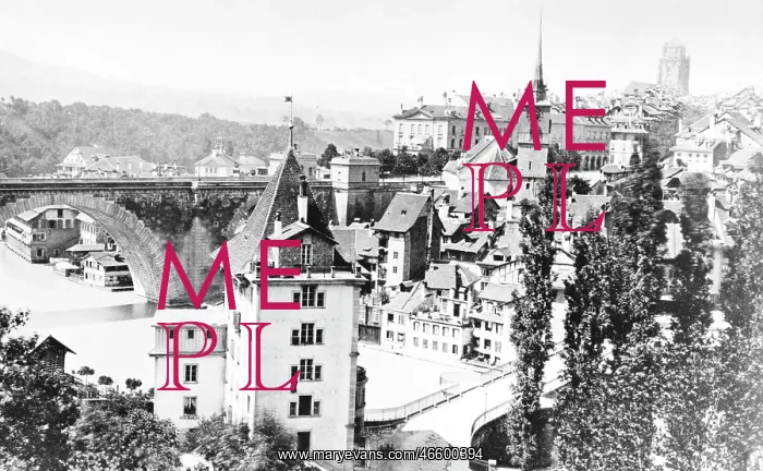  : Berne, from the Rosengarten c1870