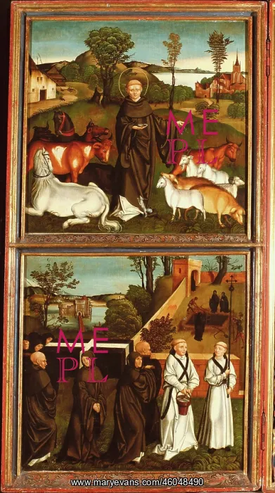  : Bernhardi Altar: scenes from the life of St. Bernhard