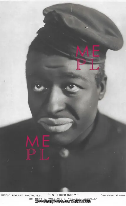 : Bert Williams (postcard) : Bert Williams (postcard)