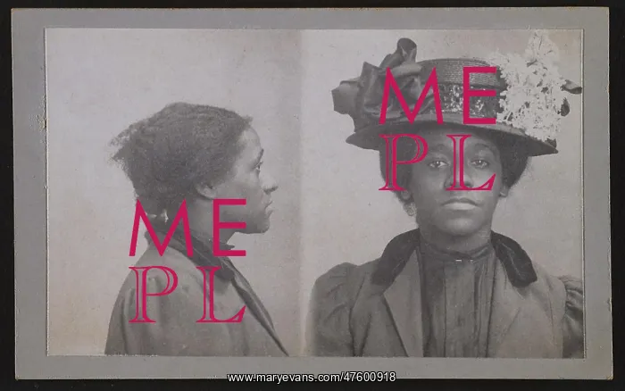 : Bertillon Card, 1910, 1 of 2 : Bertillon Card, 1910, 1 of 2