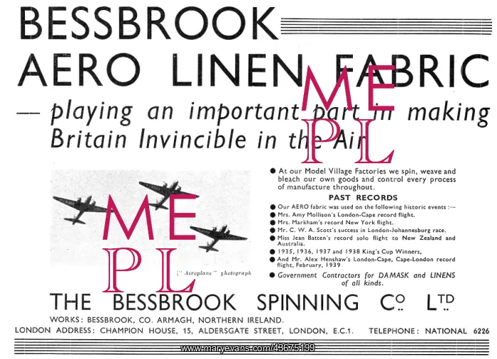 : Bessbrook Spinning Aero Linen Fabric : Bessbrook Spinning Aero Linen Fabric