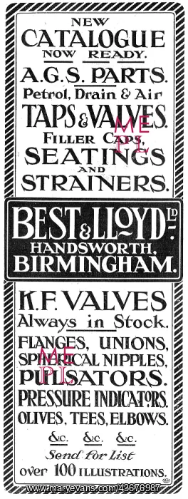 : Best & Lloyd. Handsworth, Birmingham : Best & Lloyd. Handsworth, Birmingham