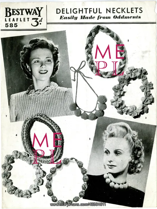 : Bestway pattern for Delightful Necklets : Bestway pattern for Delightful Necklets