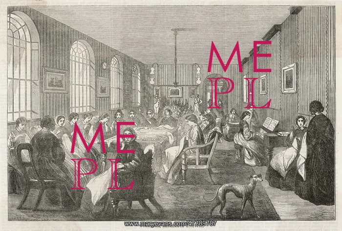 : Bethlehem hospital, workroom 1860 : Bethlehem hospital, workroom 1860