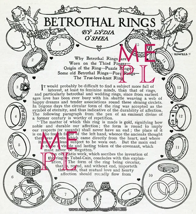 : Betrothal rings 1912 : Betrothal rings 1912