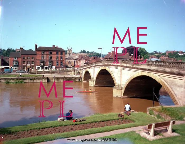 : Bewdley - River Severn and bridge : Bewdley - River Severn and bridge