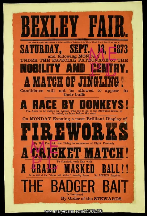 : Bexley Fair. 1873 : Bexley Fair. 1873