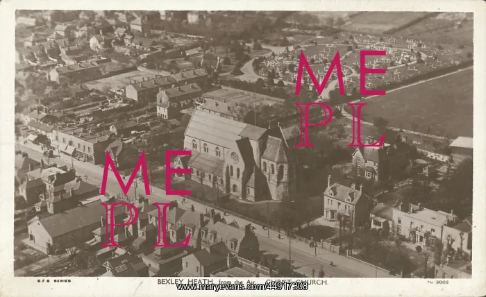 : Bexley Heath from the Air. Christ Church : Bexley Heath from the Air. Christ Church