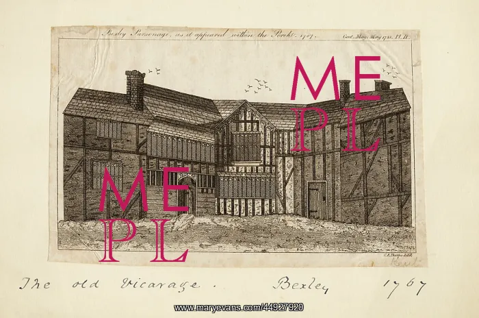 : Bexley Parsonage, as it appearedwithin the porch : Bexley Parsonage, as it appearedwithin the porch