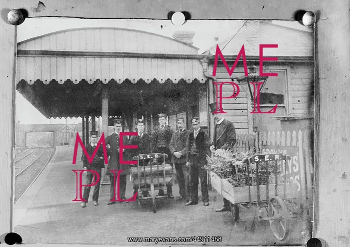 : Bexleyheath Railway station in 1895, Bexley : Bexleyheath Railway station in 1895, Bexley
