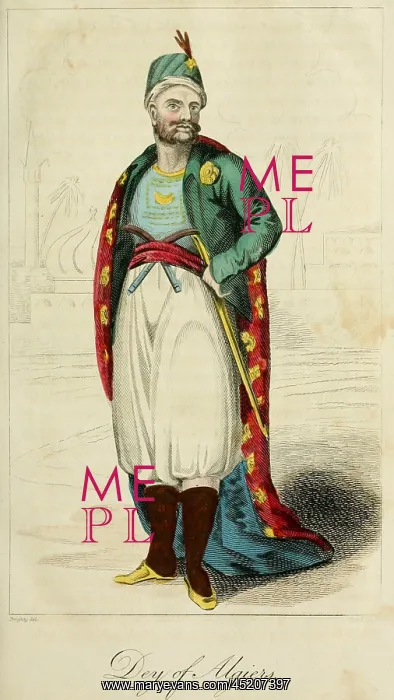 : Bey of Algiers. Ca. 1800. The Bey or Dey ? : Bey of Algiers. Ca. 1800. The Bey or Dey ?