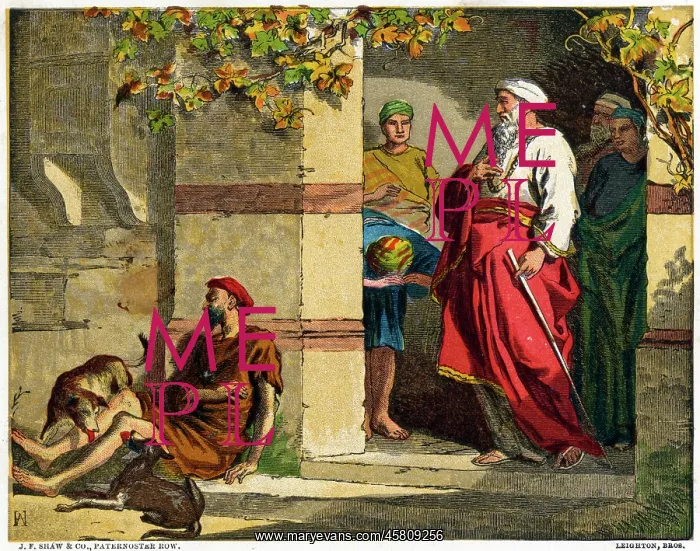  : Bible, New Testament: parable of Lazarus and the rich man