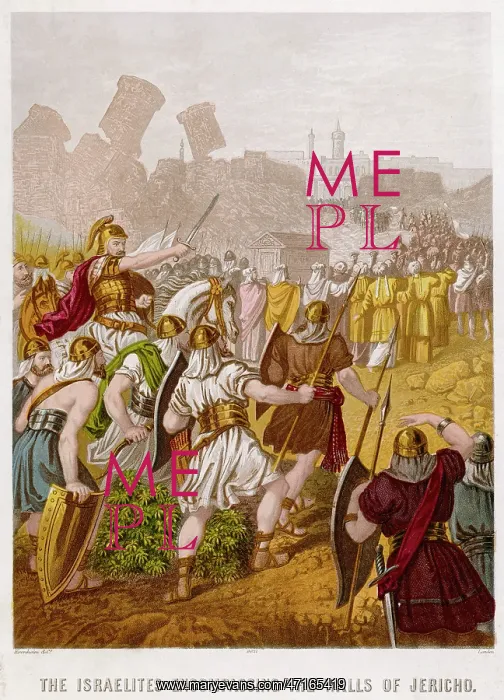 : Bible, Old Testament: Joshua and the walls of Jericho : Bible, Old Testament: Joshua and the walls of Jericho