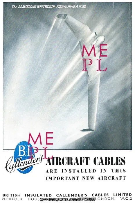 : B.I.Callenders Aircraft Cables 1948 : B.I.Callenders Aircraft Cables 1948