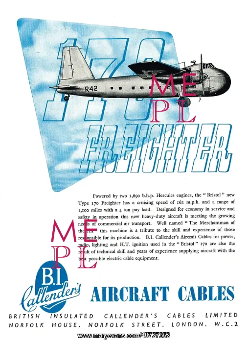 : B.I.Callenders Aircraft Cables : B.I.Callenders Aircraft Cables