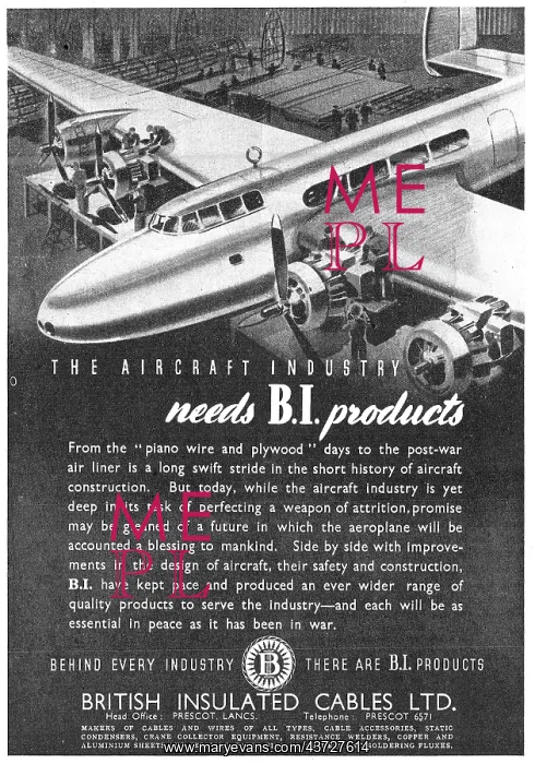 : BICC Aircraft Cables & Wires : BICC Aircraft Cables & Wires