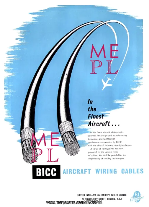 : BICC Aircraft Electrical Wiring Cables : BICC Aircraft Electrical Wiring Cables