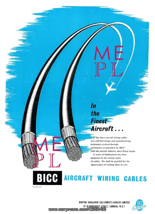 : BICC Aircraft Wiring Cables : BICC Aircraft Wiring Cables