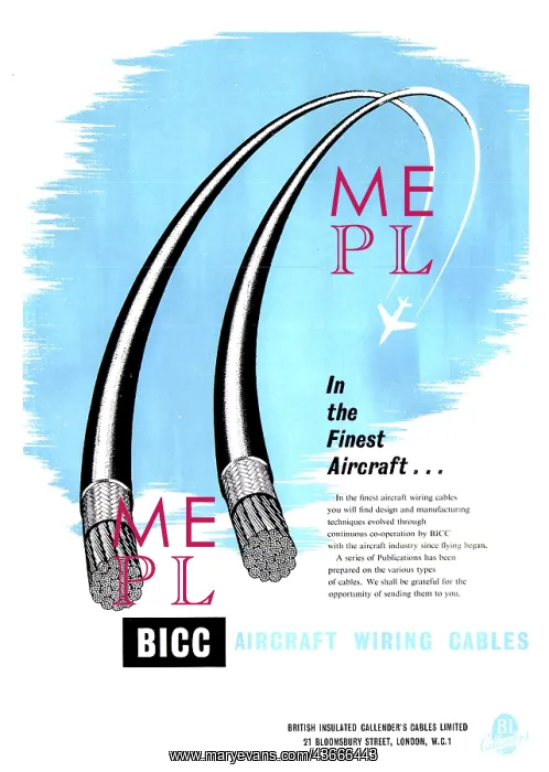 : BICC Aircraft Wiring Cables : BICC Aircraft Wiring Cables
