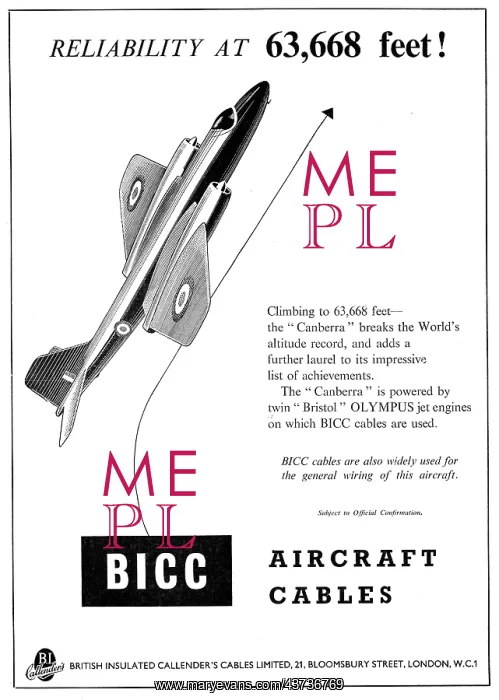 : BICC Cables, Wires & Accessories For The Aviation Industry : BICC Cables, Wires & Accessories For The Aviation Industry