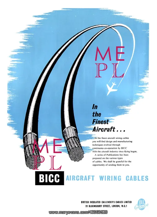 : BICC Electrical Cables For Aviation : BICC Electrical Cables For Aviation