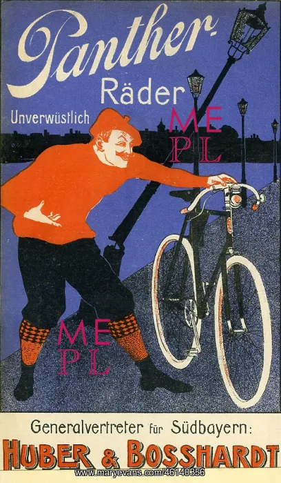 : bicycle advertising, Panther bikes : bicycle advertising, Panther bikes