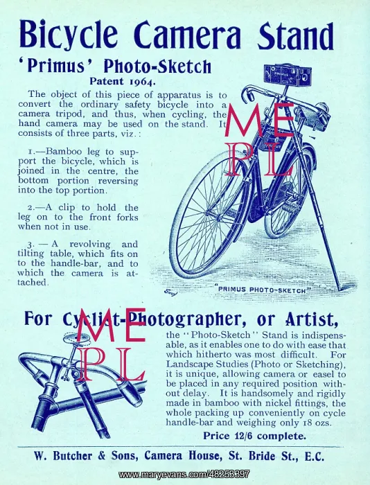 : Bicycle Camera Stand for Cyclist Photographers