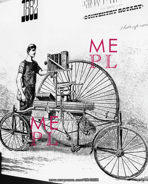 : Bicycle for the photographer, 1882 : Bicycle for the photographer, 1882